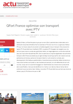 QFort France optimise son transport avec PTV